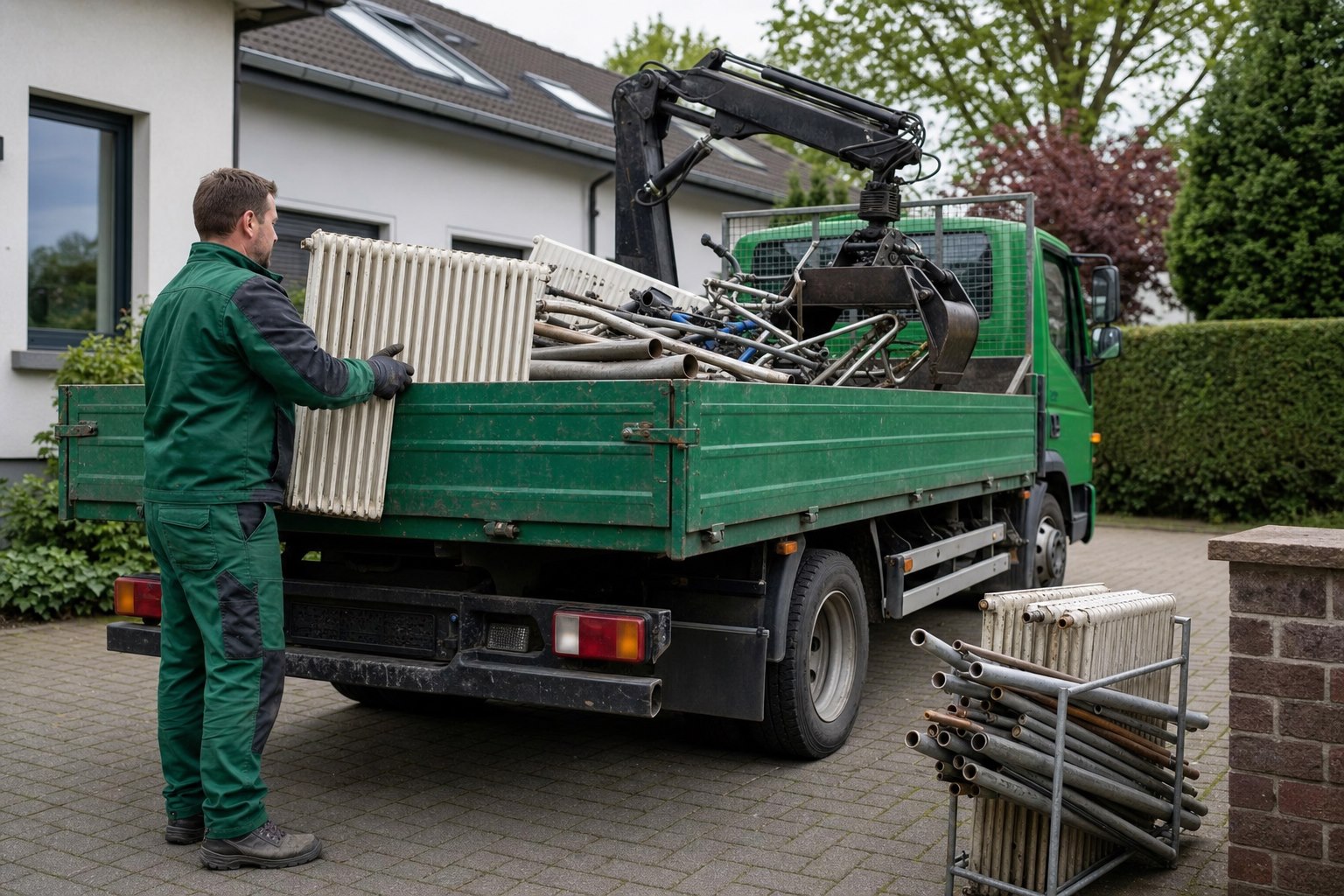 Vorbereitete Schrottabholung für Privatkunden und Gewerbebetriebe