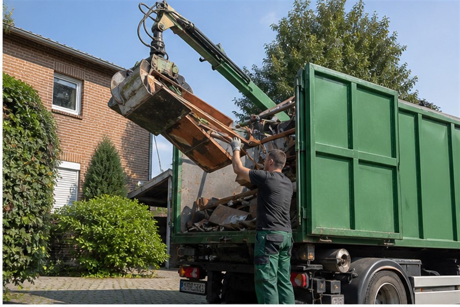 Schrottabholung mit Fahrzeug in Bochum
