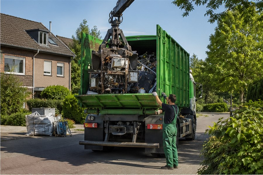 Vorbereitete Schrottabholung in Duisburg