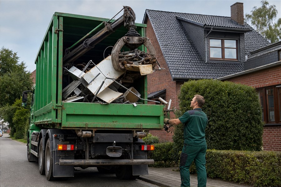 Geplante Schrottabholung in Münster